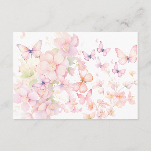 Whimsical Butterflies Boek voor Baby Behuizing Kaa Informatiekaartje (Achterkant)