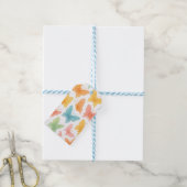"Whimsical Butterflies" Cadeaulabel (Met Touw)