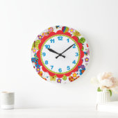 Whimsical Butterflies Children's Clock w/Numbers Grote Klok (Huis)