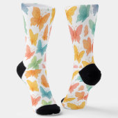 "Whimsical Butterflies" Crew Socks Sokken (Gebogen)