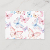 Whimsical Butterflies Display Douche Informatiekaartje (Achterkant)