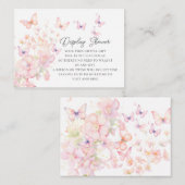 Whimsical Butterflies Display Douche Informatiekaartje (Voorkant / Achterkant)