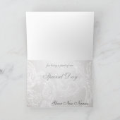 Whimsical Butterflies en Lace Hartelijk dank Bedankkaart (Binnen)