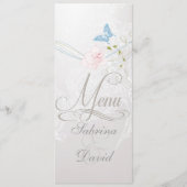 Whimsical Butterflies en Lace Menu (Voorkant)