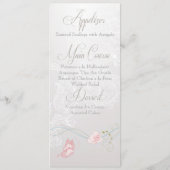 Whimsical Butterflies en Lace Menu (Achterkant)