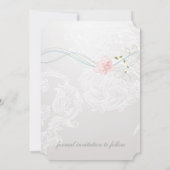 Whimsical Butterflies en Lace Save the Date (Achterkant)
