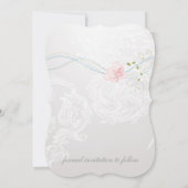 Whimsical Butterflies en Lace Save the Date (Achterkant)