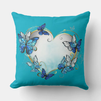 Whimsical Butterflies Heart Pillow Kussen
