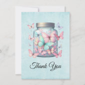 Whimsical Butterflies in a Jar Bedankkaart (Voorkant)