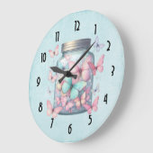Whimsical Butterflies in a Jar Grote Klok (Hoek)