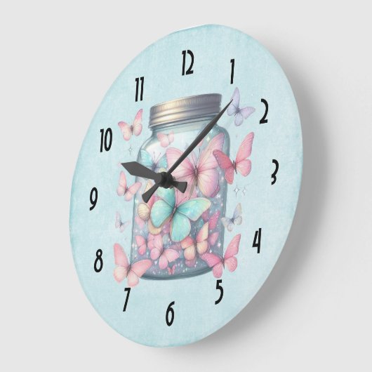 Whimsical Butterflies in a Jar Grote Klok (Hoek)