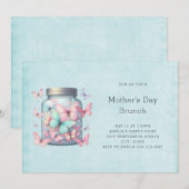 Whimsical Butterflies in a Jar Mother's Day Kaart (Voorkant / Achterkant)
