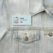 Whimsical Butterflies in a Jar Naamplaatje (In situ)