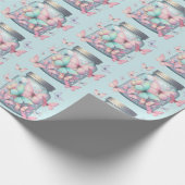 Whimsical Butterflies in a Jar Pattern Cadeaupapier (Hoek)