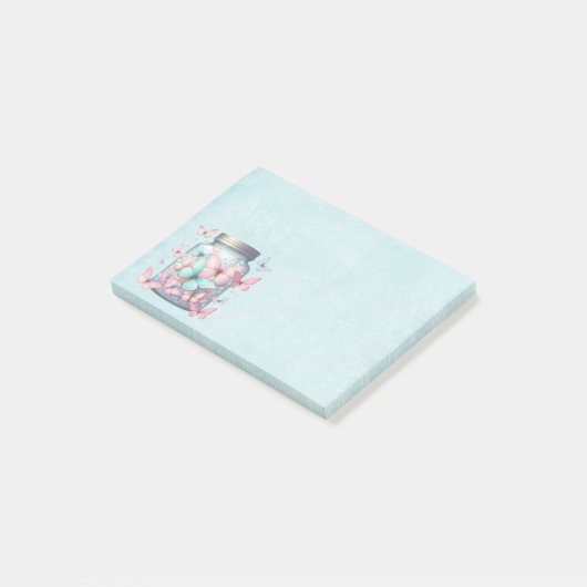 Whimsical Butterflies in a Jar Post-it® Notes (Schuin)