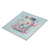  Whimsical Butterflies in a Jar Tegeltje (Zijkant)