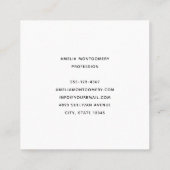 Whimsical Butterflies in a Jar Vierkante Visitekaartje (Achterkant)