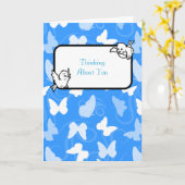 Whimsical Butterflies Kaart (Gele Bloem)