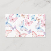 Whimsical Butterflies Luier Raffle Informatiekaartje (Achterkant)