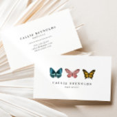 Whimsical Butterflies Nail Artist Designer Visitekaartje