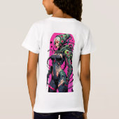 Whimsical Butterflies: Pastel Dromen op Zwart T-shirt (Achterkant)