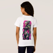 Whimsical Butterflies: Pastel Dromen op Zwart T-shirt (Achterkant volledig)