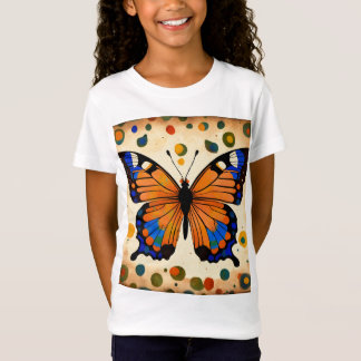 Whimsical Butterflies: Pastel Dromen op Zwart T-shirt