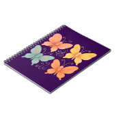 Whimsical Butterflies Spiral Photo Notebook Notitieboek (Linkerzijde)