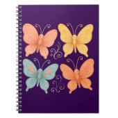 Whimsical Butterflies Spiral Photo Notebook Notitieboek (Voorkant)