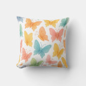 "Whimsical Butterflies" Throw Pillow Kussen (Voorkant)