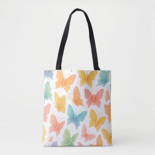 "Whimsical Butterflies" Tote Tote Bag (Voorkant)