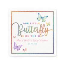 Whimsical Butterfly Baby shower servetten - Voorja