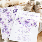 Whimsical Butterfly Baby shower Uitnodiging