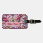 Whimsical Butterfly Bagagelabel (Voorkant horizontaal)