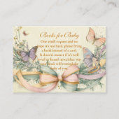 Whimsical Butterfly Bow Boeken voor Baby Informatiekaartje (Voorkant)