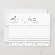 Whimsical Butterfly | Bruiloftsreceptkaart