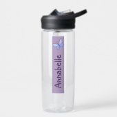 Whimsical Butterfly Doodle Jouw naam Waterfles (Links)