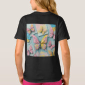 ✨ Whimsical Butterfly Dreams – Cartoon-stijl T-shi T-shirt (Achterkant)