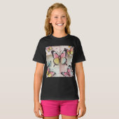 ✨ Whimsical Butterfly Dreams – Cartoon-stijl T-shi T-shirt (Voorkant volledig)
