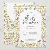 Whimsical Butterfly Enchanted Garden Baby shower Kaart (Voorkant / Achterkant)