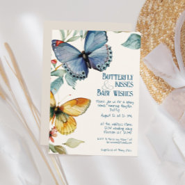 Whimsical Butterfly Fairytale Spring Baby shower Kaart