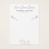 Whimsical Butterfly Floral Aangepaste Sieraden Kaa Visitekaartje (Voorkant)