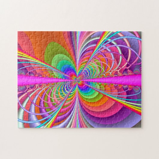 Whimsical Butterfly - Fractal Art Legpuzzel (Horizontaal)