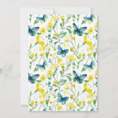 Whimsical Butterfly Garden 1e verjaardag Kaart (Achterkant)