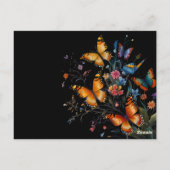 Whimsical Butterfly Garden Briefkaart (Achterkant)