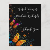 Whimsical Butterfly Garden Briefkaart (Voorkant)