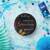 Whimsical Butterfly Garden Briefkaart Papieren Kommen (Feest)