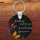 Whimsical Butterfly Garden Briefkaart Sleutelhanger (Voorkant)