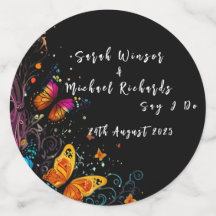 Whimsical Butterfly Garden Lapel Pin