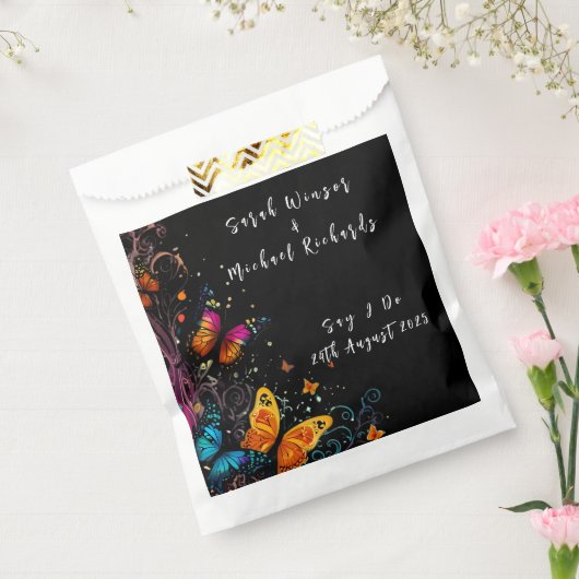 Whimsical Butterfly Garden Wedding Bedankzakje (Gezegeld)